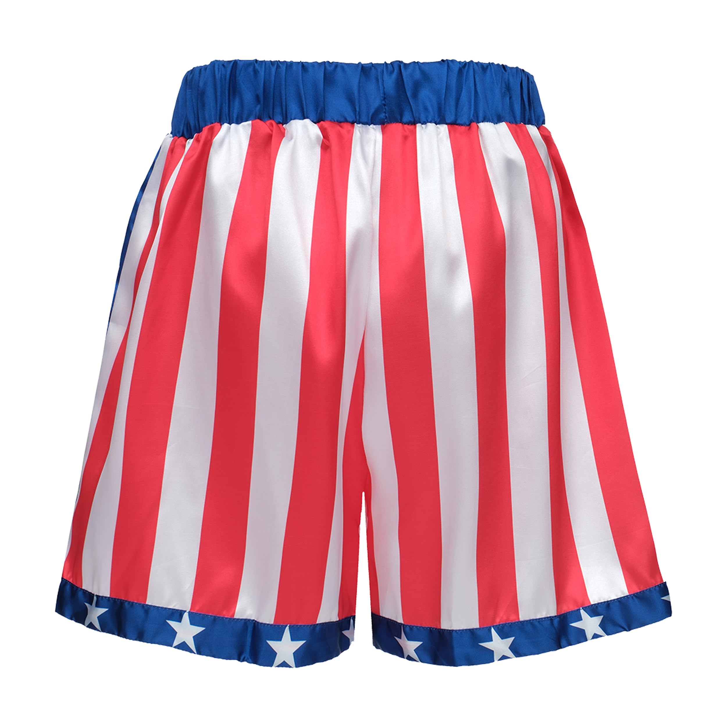 Regenboog Adult Rocky Balboa Boxing Shorts,American Flag Boxing Shorts Adult,USA Boxer Shorts - Image 6