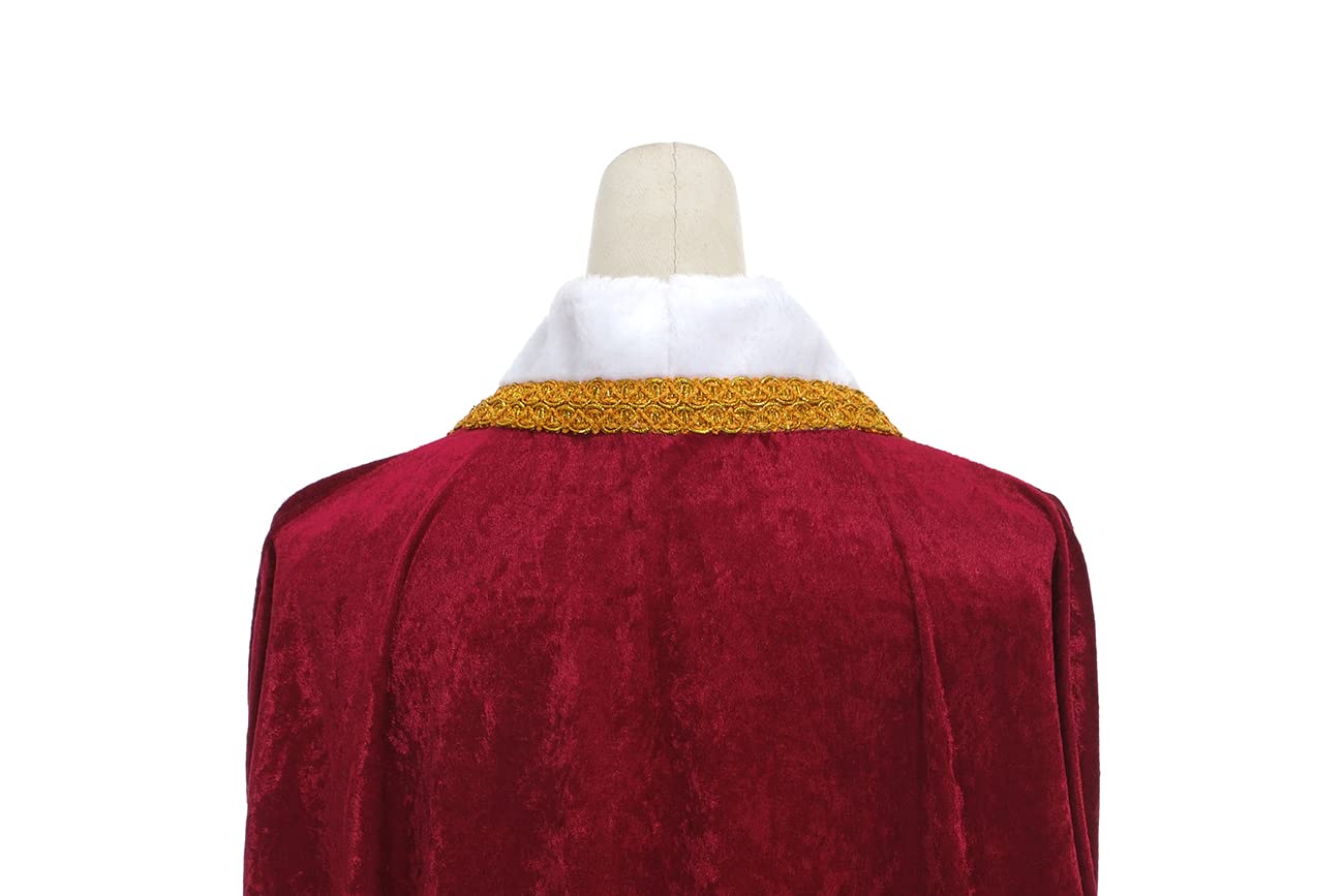 Regenboog King Costume for Men and Women, Queen Costume,Adult King Cape Robe Metal Crown Scepter, Lord Farquaad Costumes - Image 7