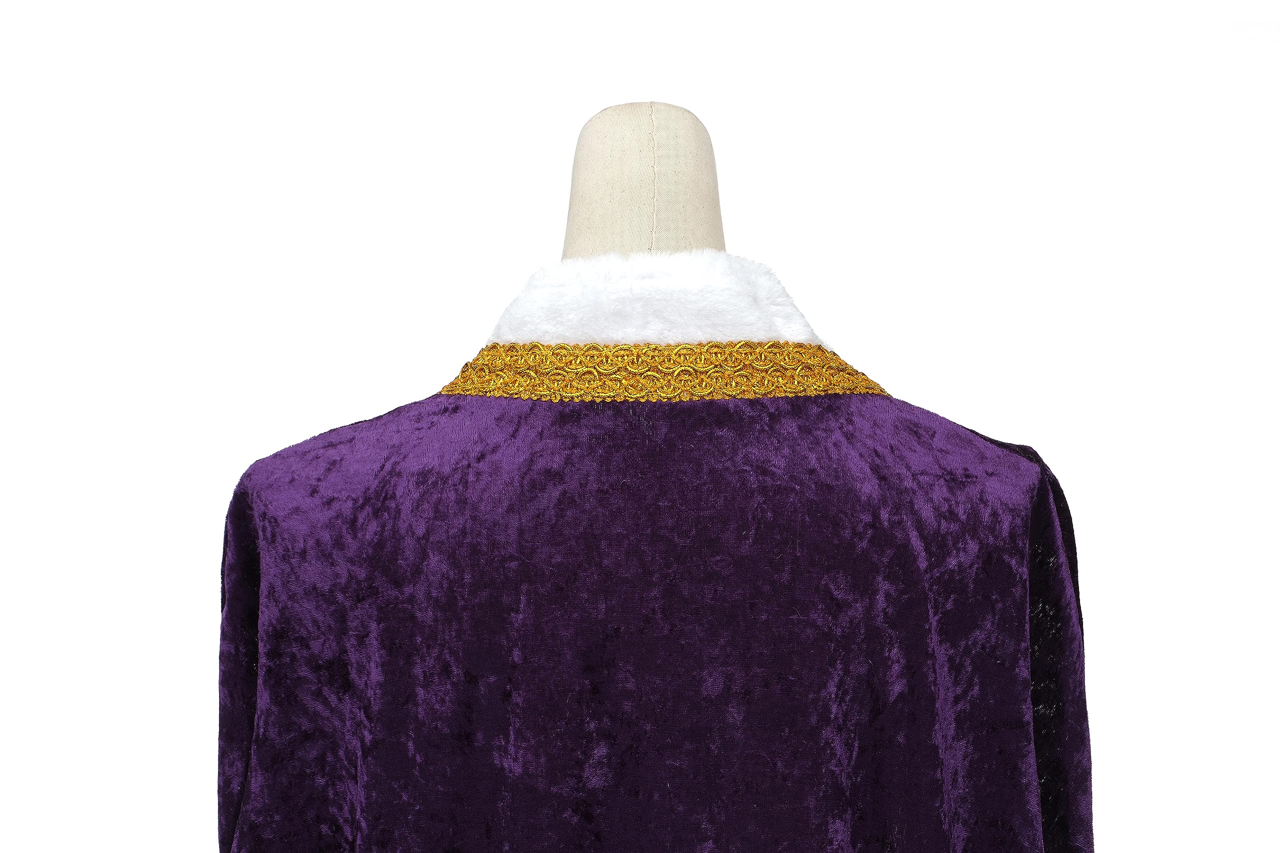 Regenboog King Costume for Men and Women, Queen Costume,Adult King Cape Robe Metal Crown Scepter, Lord Farquaad Costumes - Image 7