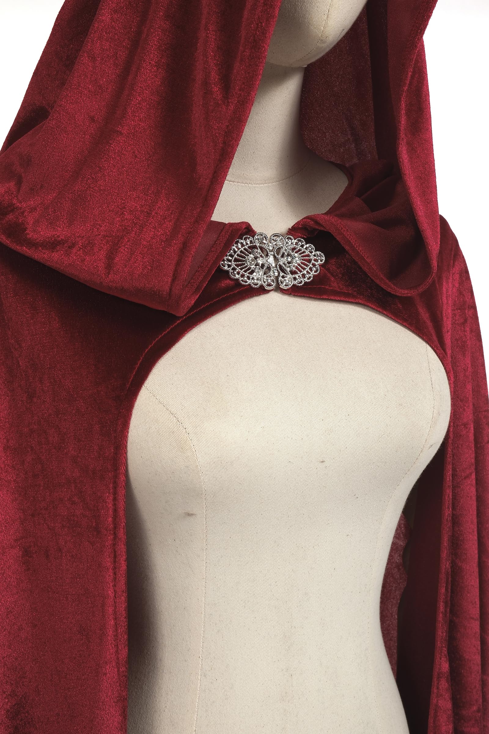 Regenboog Renaissance Velvet Cape for Women,Medieval Cape for Women,Halloween Gothic Cloak,Velvet Cloak - Image 4