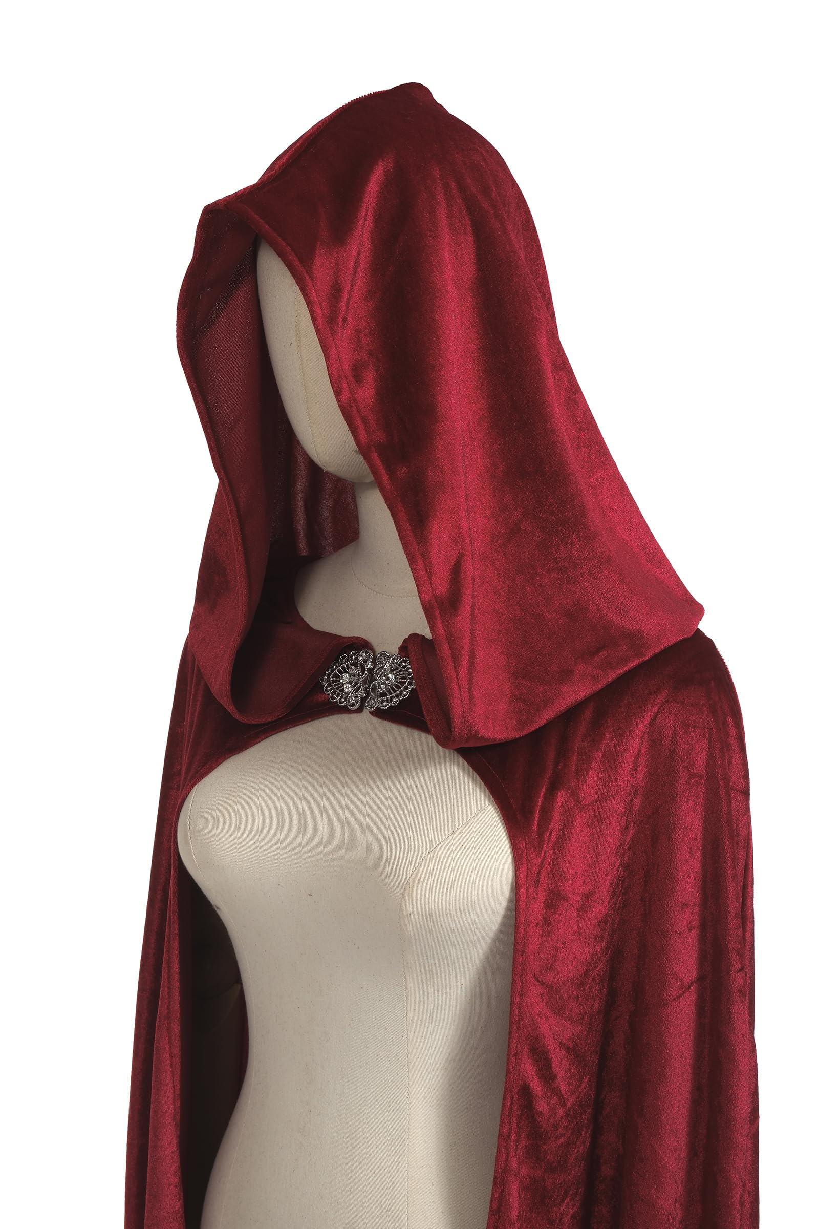 Regenboog Renaissance Velvet Cape for Women,Medieval Cape for Women,Halloween Gothic Cloak,Velvet Cloak - Image 5