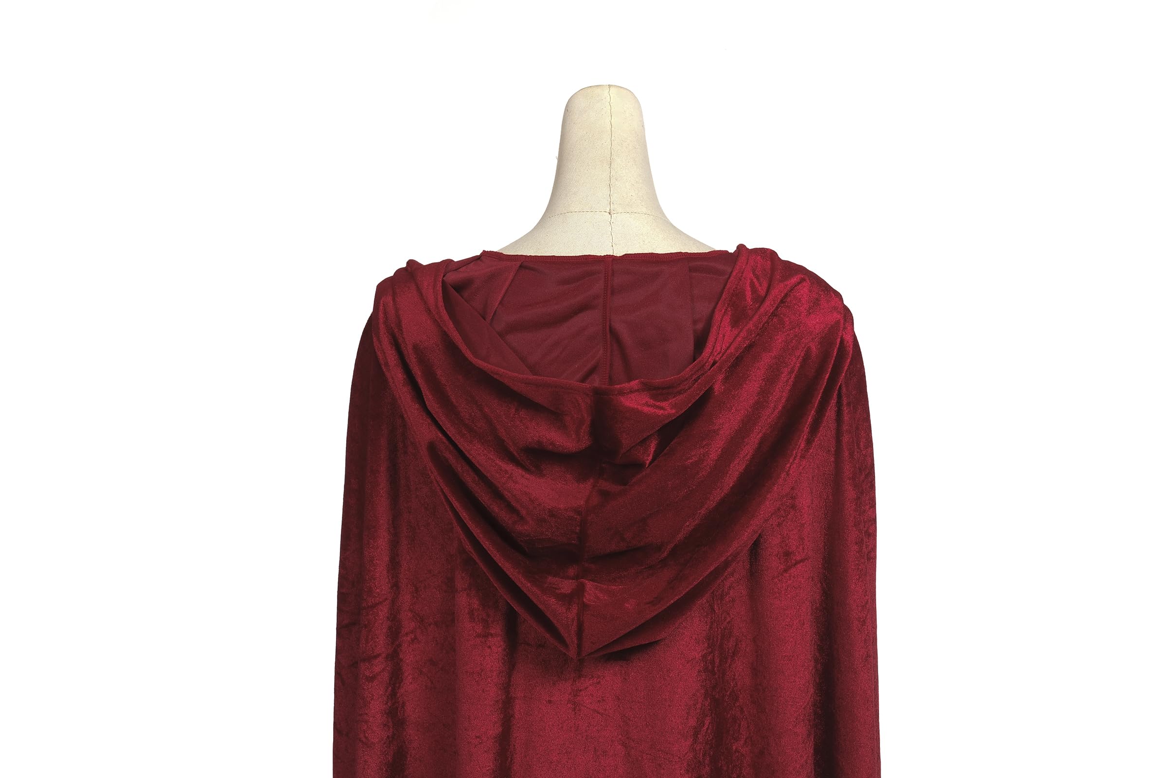 Regenboog Renaissance Velvet Cape for Women,Medieval Cape for Women,Halloween Gothic Cloak,Velvet Cloak - Image 8